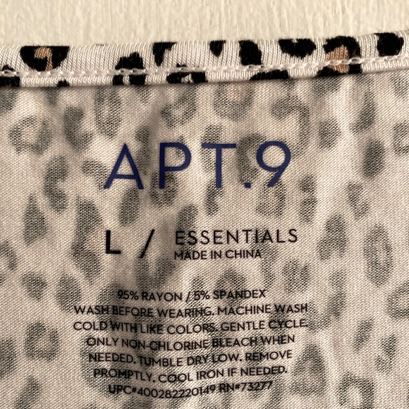 Apt. 9 Leopard Print Top - Picture 2 of 2
